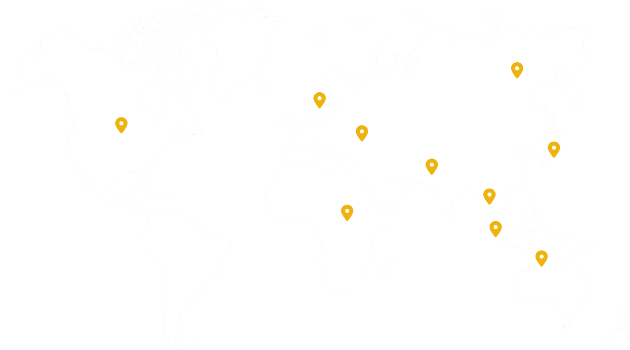 World map showing Jalon export markets
