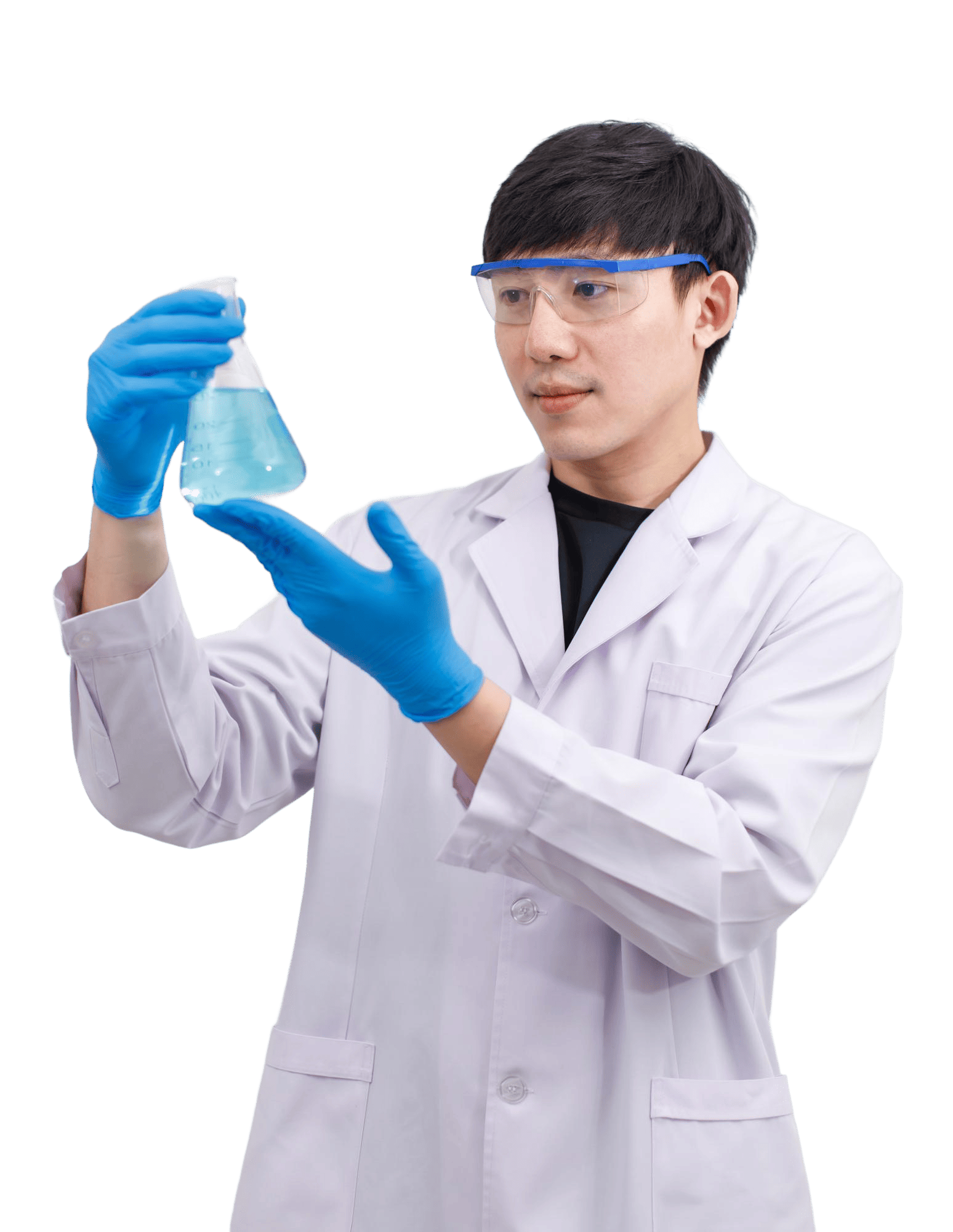 Jalon Thailand chief executive holding a sample flask